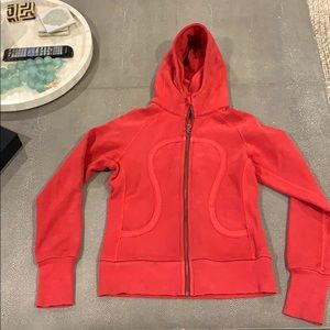 Red Lululemon Scuba Hoodie